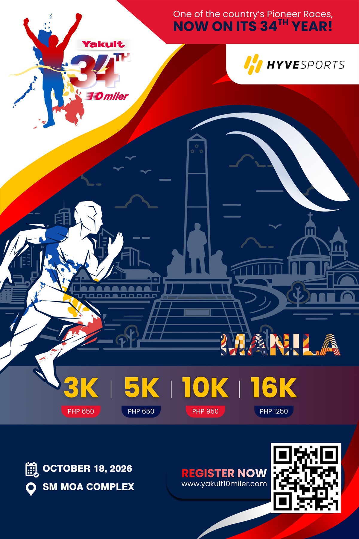 34th Yakult 10 Miler Run, Manila